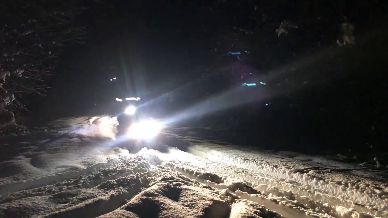 Saturday Night Snow Ride Report - YouTube