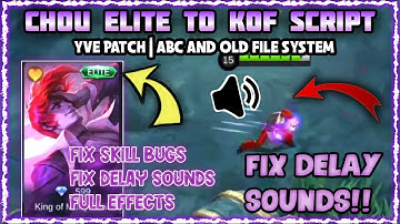 Chou Elite to KOF Script | Full Effect | With Background | Fix Sounds | DC: The Script Maker