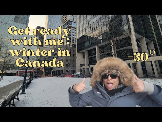 Get ready with me : S'habiller en hiver au Canada 🇨🇦❄️😱  GRWM