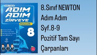 8.Sinif Newton Adim Adim S.8 - 9 Pozi̇ti̇f Tam Sayi Çarpanlari