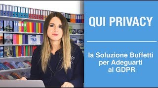 QUI Privacy: la Soluzione Buffetti per adeguarti al GDPR