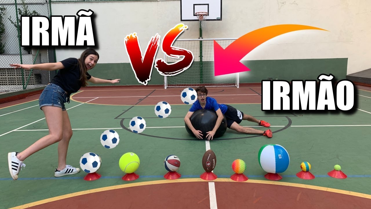 DESAFIO DO TRAVESSÃO COM BOLAS DIFERENTES ! Crossing challenge