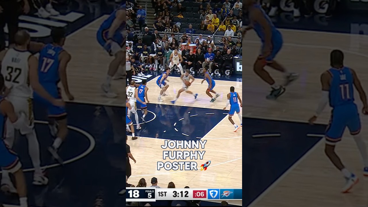 FURPH YEAHHHHH 🗣️ #nba #pacers #johnnyfurphy #nbadunkweek