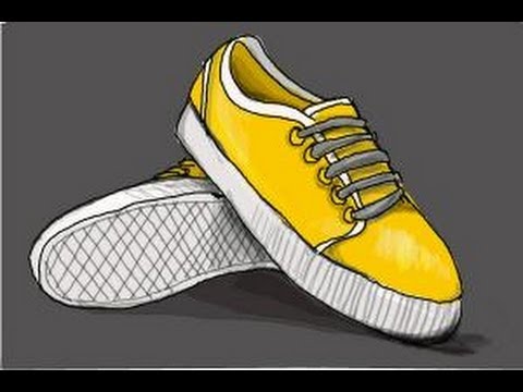 vans shoe drawing