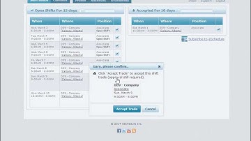 eSchedule Tutorial - Accepting Shift Trades