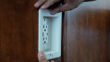 Installing an Outlet on a Kitchen Cabinet. // Skill Stacking