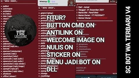 SCRIPT BOT WA TERBARU V4 + PEMASANGANNYA