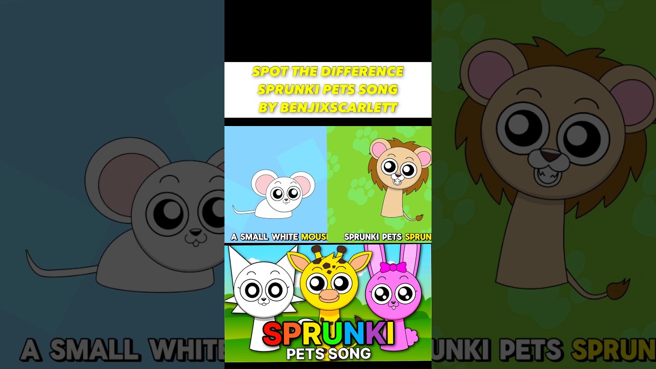 SPOT THE DIFFERENCE: Incredibox Sprunki Song Animated Music Video