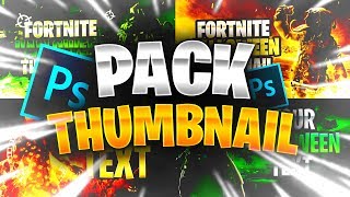 Fortnite Thumbnail Pack [ + PHOTOSHOP FREE DOWNLOAD ]