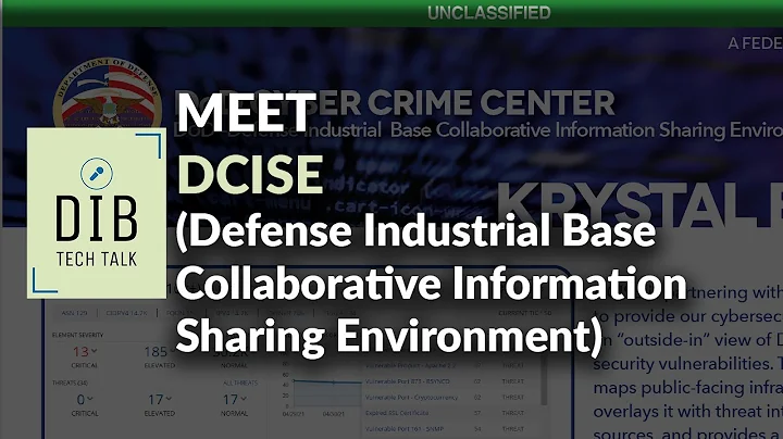 Meet DOD DC3 DCISE - Defense Industrial Base Collaborative Information Sharing Environment