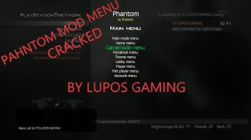 [PS3/MW3] Phantom Mod Menu Cracked (CEX-DEX) All Clients + Non Host Mod Menu [CFW/HEN]