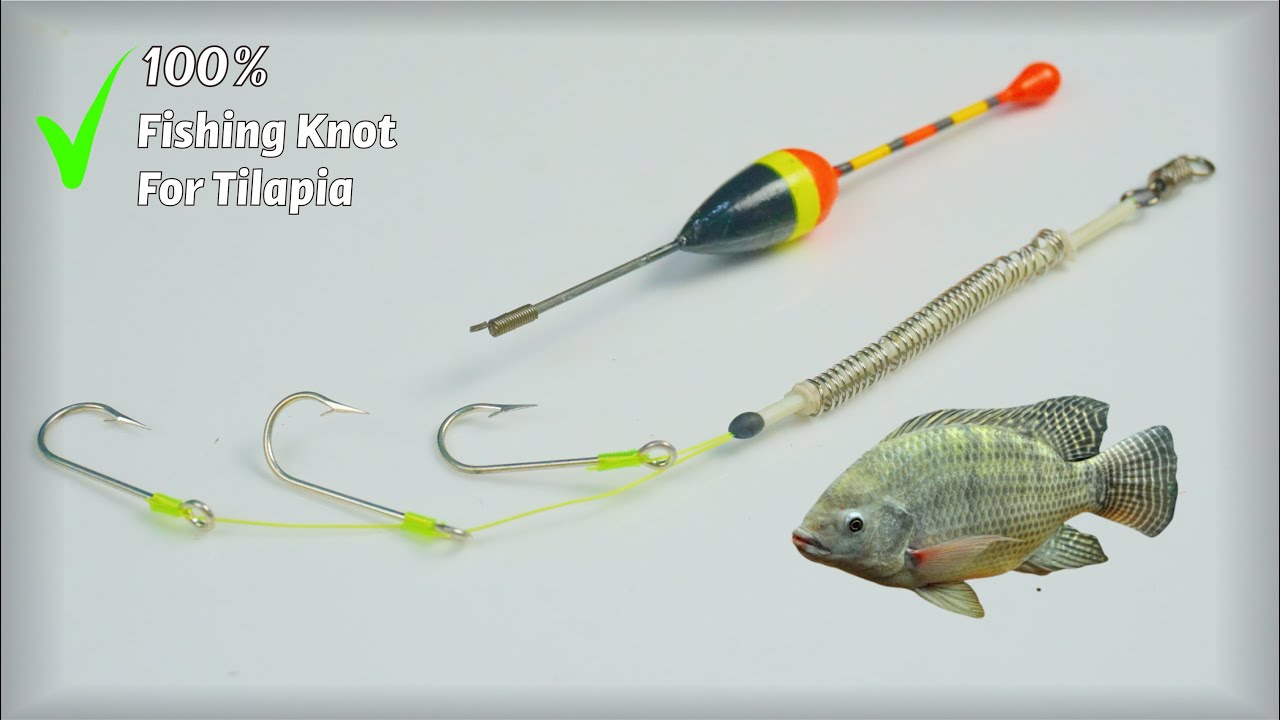 Many don't know ! Making fishing knot tilapia moss bait 2 hooks KMFishingKnots YouTube