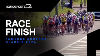 WHAT A RETURN! 🚀 | Famenne Ardenne Classic Race Finish | Eurosport Cycling