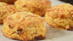 Bacon and Cheese Scones Recipe Demonstration - Joyofbaking.com 