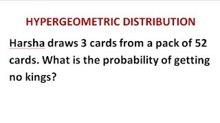 Hypergeometric Distribution #Concept#Problem-shortcut