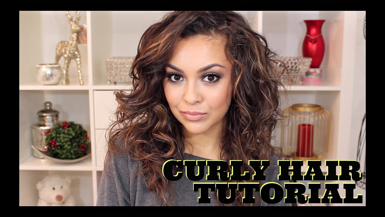 How To Style Naturally Curly Hair Tutorial TrinaDuhra YouTube