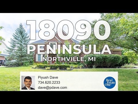 18090 Peninsula Way, Northville, MI home video tour