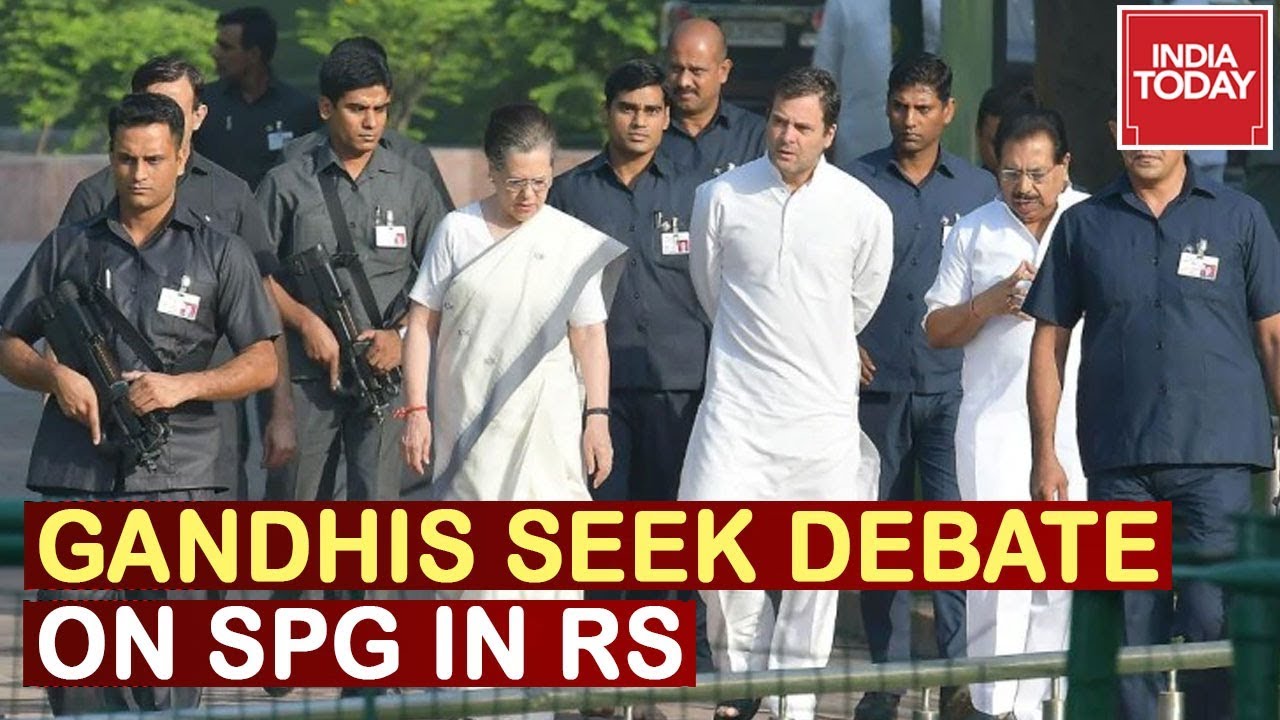 Congress Seeks Debate On Withdrawal Of Gandhis' SPG Cover In Rajya Sabha