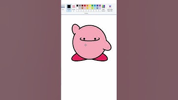 Ditto Kirby - MS Paint #drawing #pokemon #ditto