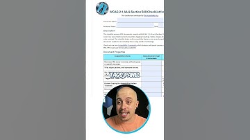 Tagged PDF Reads Yes | Section 508 Checklist For PDF #section508 #pdfaccessibility