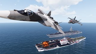 European Tension! Nato Aircraft Carrier Clash With Russian Navy On Front Line | Arma 3