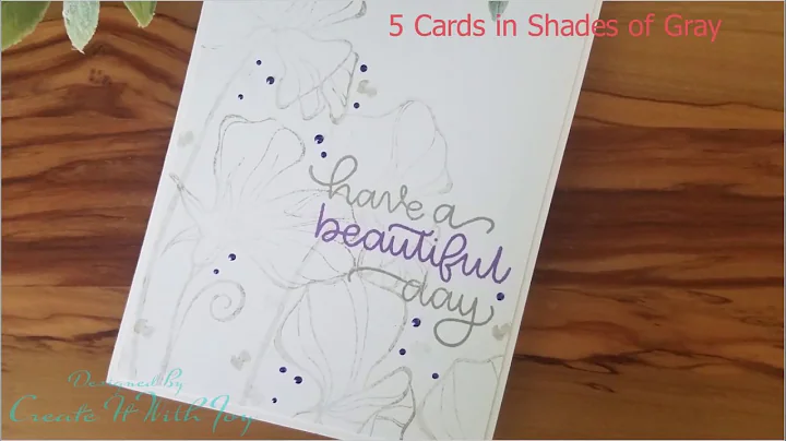 How to use Gray Ink with Floral Stamps