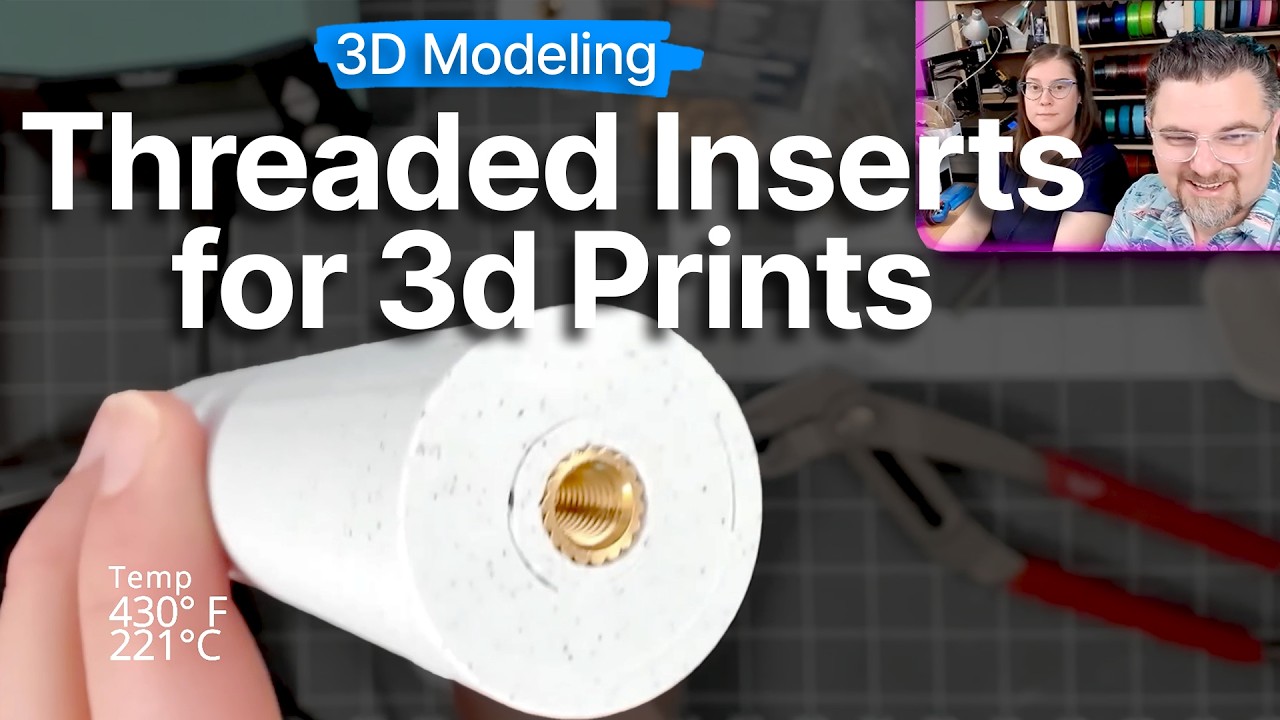 Add brass threaded inserts to your 3d prints and model like a pro ...