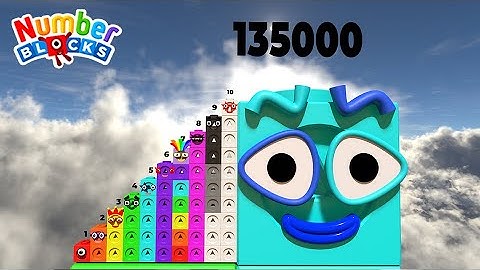 Numberblocks Mathlink Stepsquad 1 to 10 vs 1000 to 140,000 SUPER GIANT Standing Tall Numbers Pattern