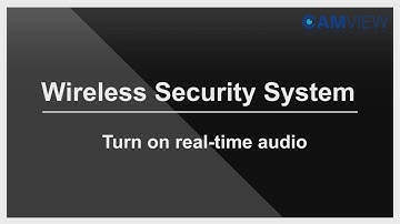 CAMVIEW Turn on real time audio