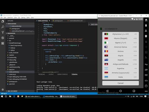 React Native  - How to make phone input android and IOS