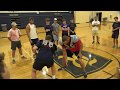 Offensive line shoulder blocking clinic