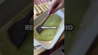 Enchiladas suizas Salsa 500g de tomate 1/2 cebolla 60g de cilantro 2 ajos 3 chiles serranos 1chile