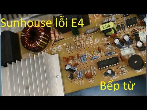 Video Bếp từ Sunhouse lỗi E4 - youtube