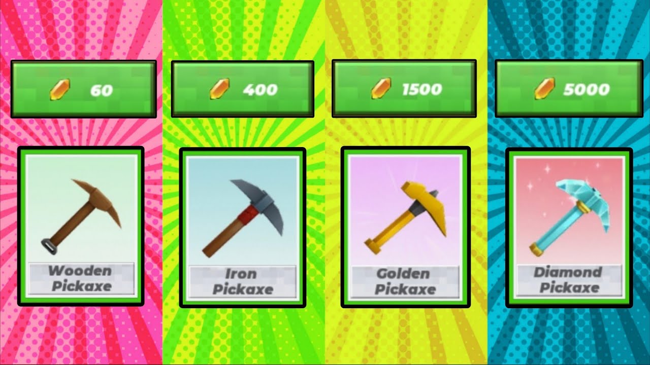 WOODEN to DIAMOND Pickaxe | Mining Tycoon Blockman Go