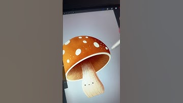 Mushroom - iPad Drawing in Procreate (#shorts)