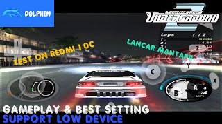 Dolphin Emulator - NFS Underground 2 GC on Snapdragon 680 | Redmi 10C