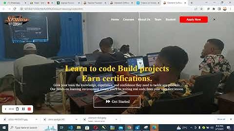 building e learning  website with html css part 5