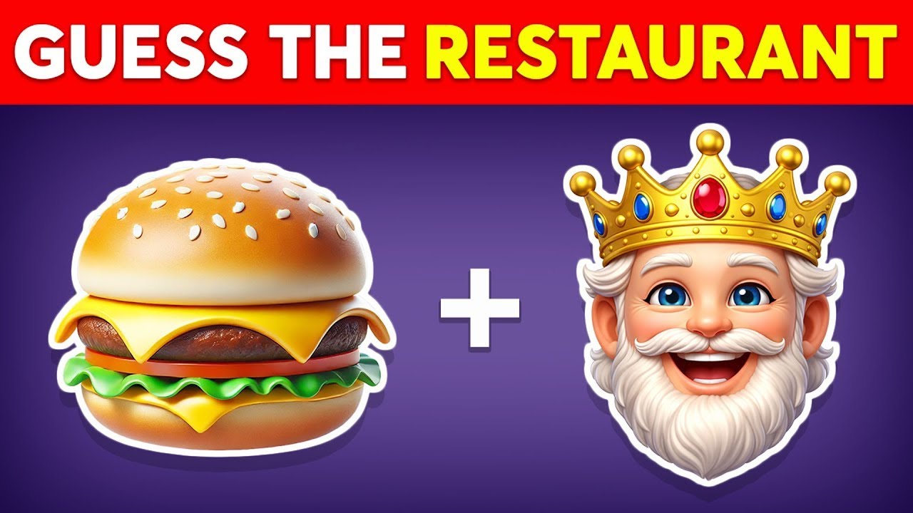 Guess the Fast Food Emoji 🍔🎯Emoji Quiz Game 🍟😋 MsQuiz07