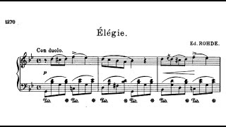 Eduard Rohde: Élégie in G minor