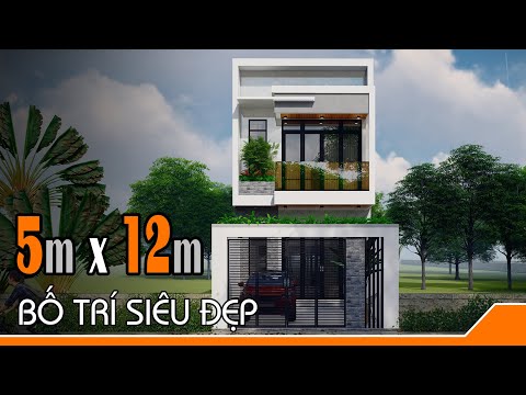 Video TNA140 - Mẫu nhà 2 tầng đẹp 5x12m trên đất 5x18m quá... - youtube