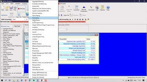 APLIKOM | Inventory-Module with POM-QM Latihan Soal 2