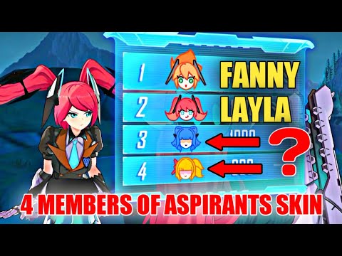 ASPIRANTS SKIN HAS 4 MEMBERS FANNY & LAYLA | POSSIBLE TWO MEMBER GUINEVERE & MIYA | MLBB