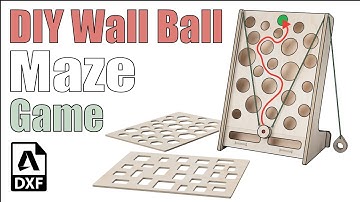 DIY Wooden Game Made on a hobby-level CNC router - Wall Ball Maze Game