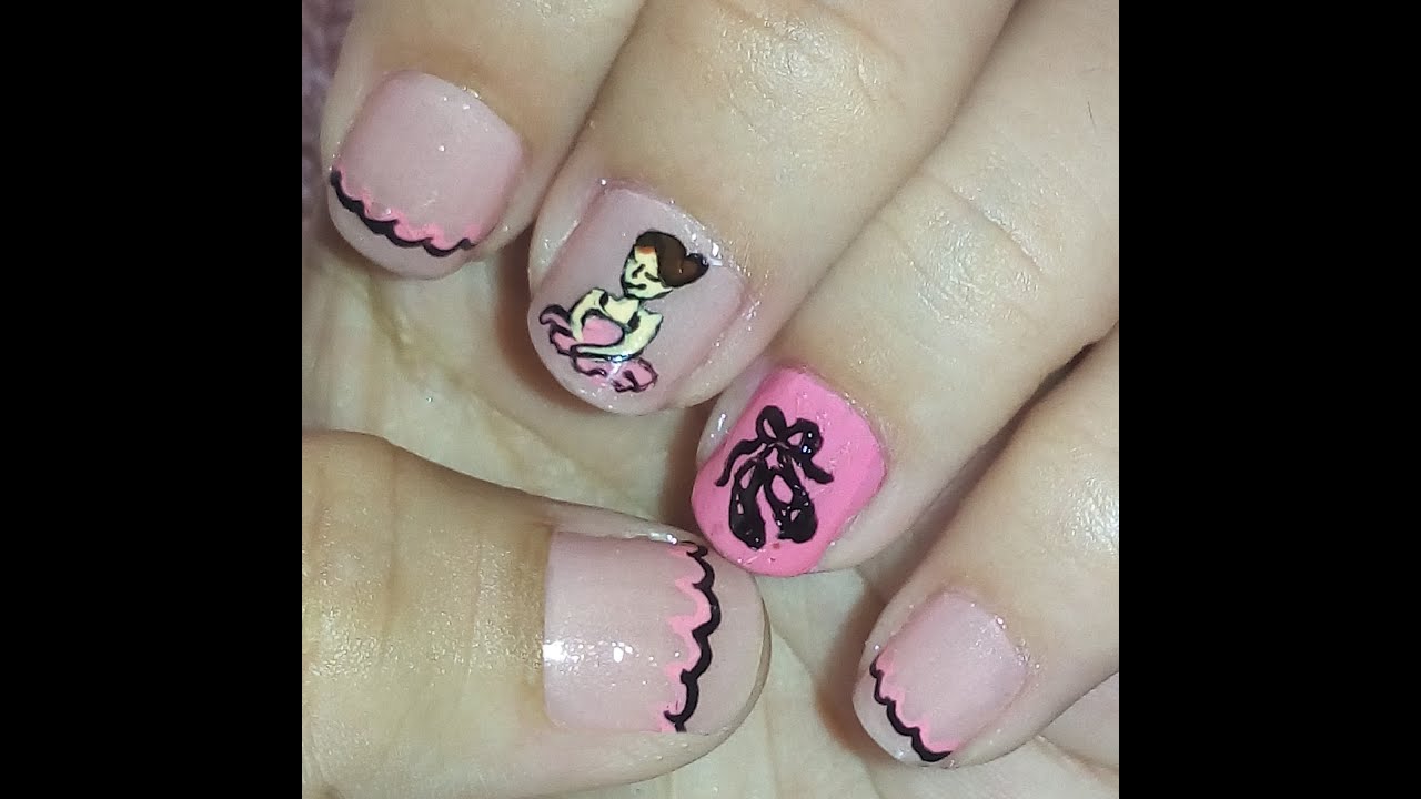 Tutorial Unhas decoradas A Bailarina da Sapatilha Preta YouTube Adesivo De Parede Onde Encontrar ~ Tutorial Unhas decoradas A Bailarina da Sapatilha Preta YouTube