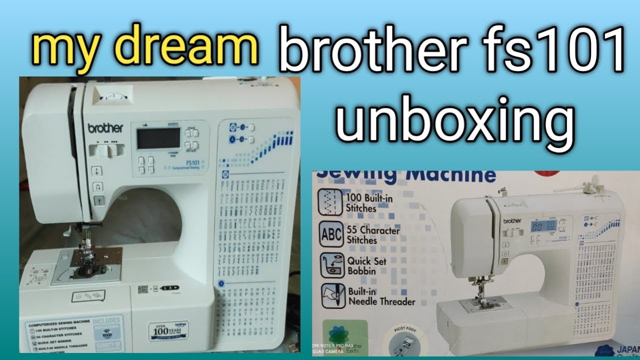 brother fs101 sewing machine unboxingvideo unboxing YouTube