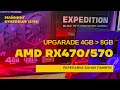 Увеличение памяти на картах AMD RX470 и RX570 с 4gb на 8gb  для майнинга Эфира