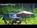 昭和のジムニーでキャンプ。儚い夏の思い出と飛んで火に入る夏の虫。【SJ10ジムニー】