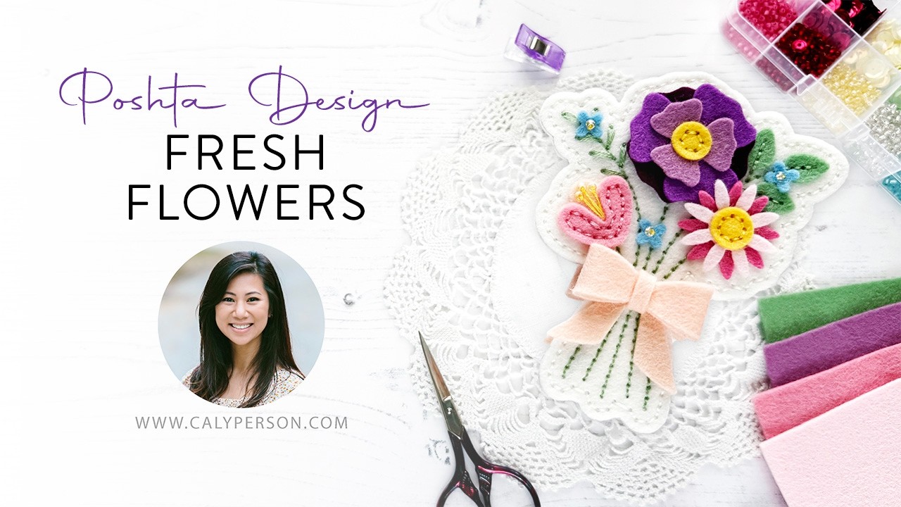 Фетровые цветочные узоры: идеальный весенний узор с использованием свежих цветов от Poshta Design