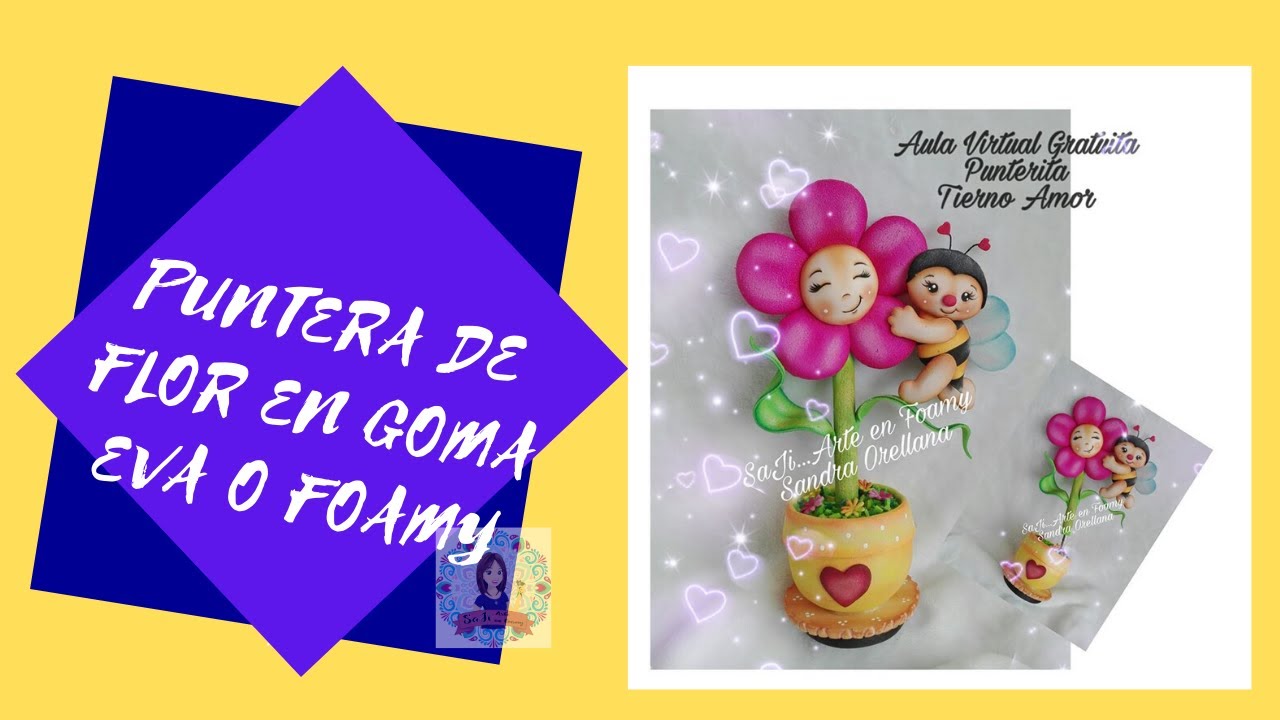 Punterita Tierno Amor (Abejita) en Goma Eva o Foamy