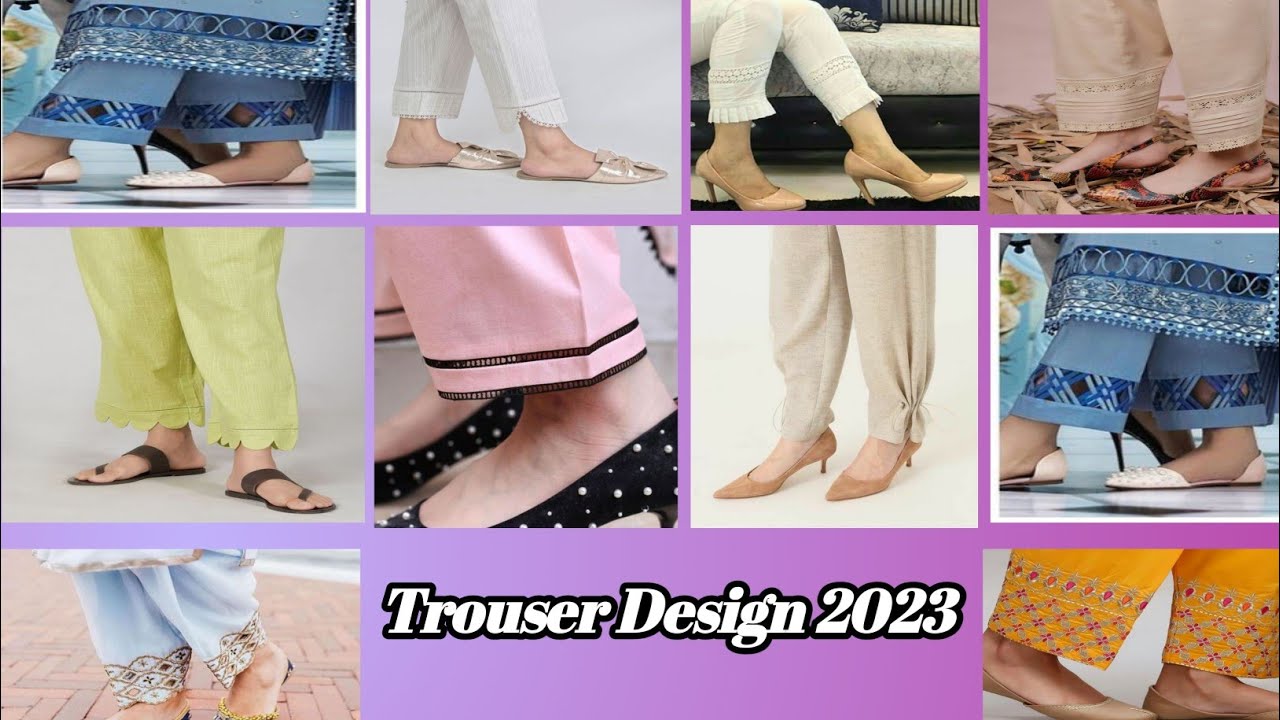 trouser designes 2023 trendy trouser designes party wear trouser
